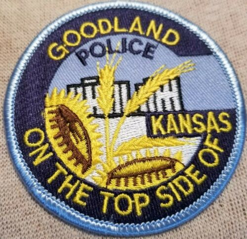 KS Goodland Kansas Police Patch (3In)
