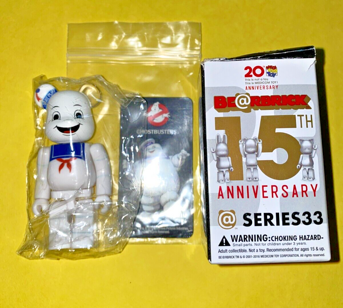 Bearbrick Medicom 100% Stay Puft Marshmallow Man series 33