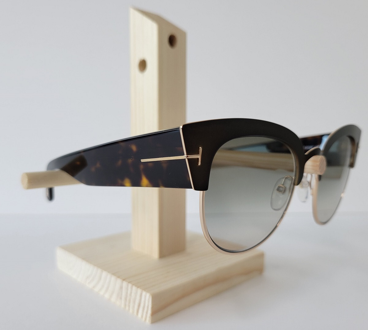 Pre-owned Tom Ford Tf-607 Alexandra Sunglasses Matte Bronze 50k Authentic In Roveix Gradient