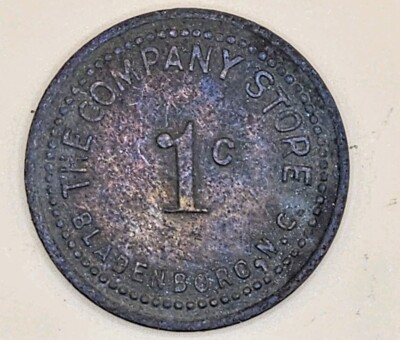The Company Store 1 Cent Token - Bladenboro NC - Rare