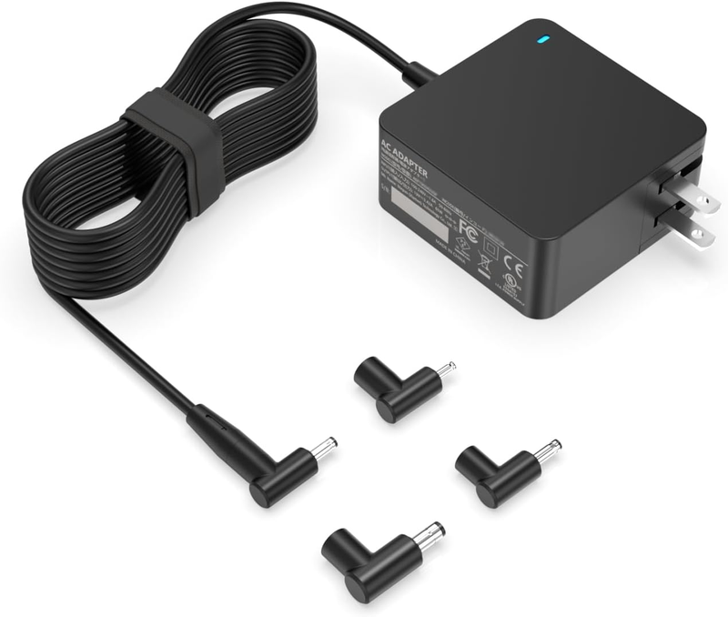 Charger Fit for Asus Laptop with Round Port (UL Safety Certified) - for Vivobook