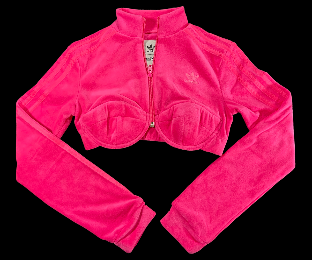 adidas originals Cropped Jacket ミントグリーン ジャージ Adidas Girls Size L (14) Sunshine & Flowers Track Jacket