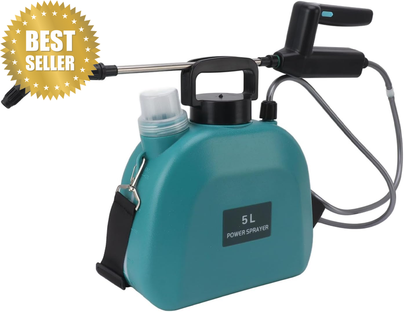 Electric Weed Sprayer, 5L Electric Backpack Sprayer Battery Powered with anti Sl