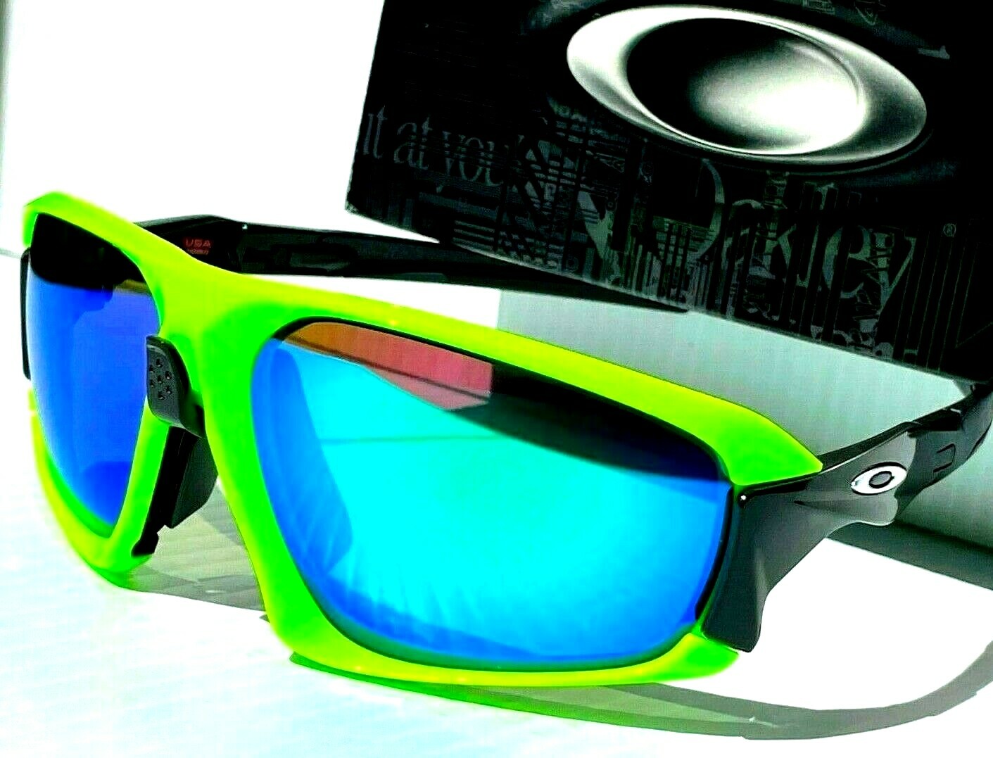 NEW Oakley FIELD JACKET Retina Burn Yellow POLARIZED Galaxy JADE