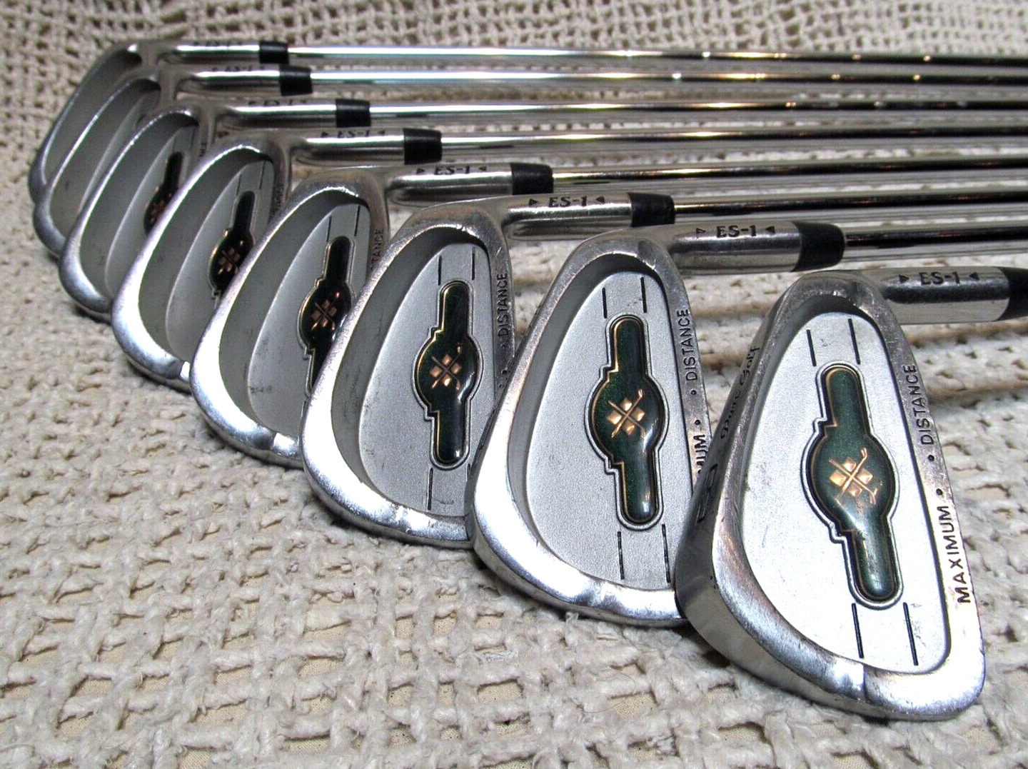 Pure Golf ES-1 OVERSIZE Max Dist (3-PW) 8 Pc Iron Set RH ~ Reg Flex Steel Shafts