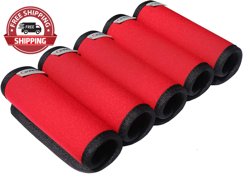 Handle Wrap Fluorescent Colors Luggage Identifiers (red)