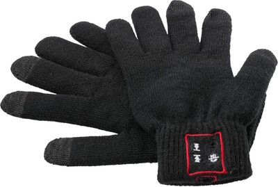 1 Paar Handschuhe 'Conference' aus Acryl, Bluetooth-Funktion, schwarz, Neu