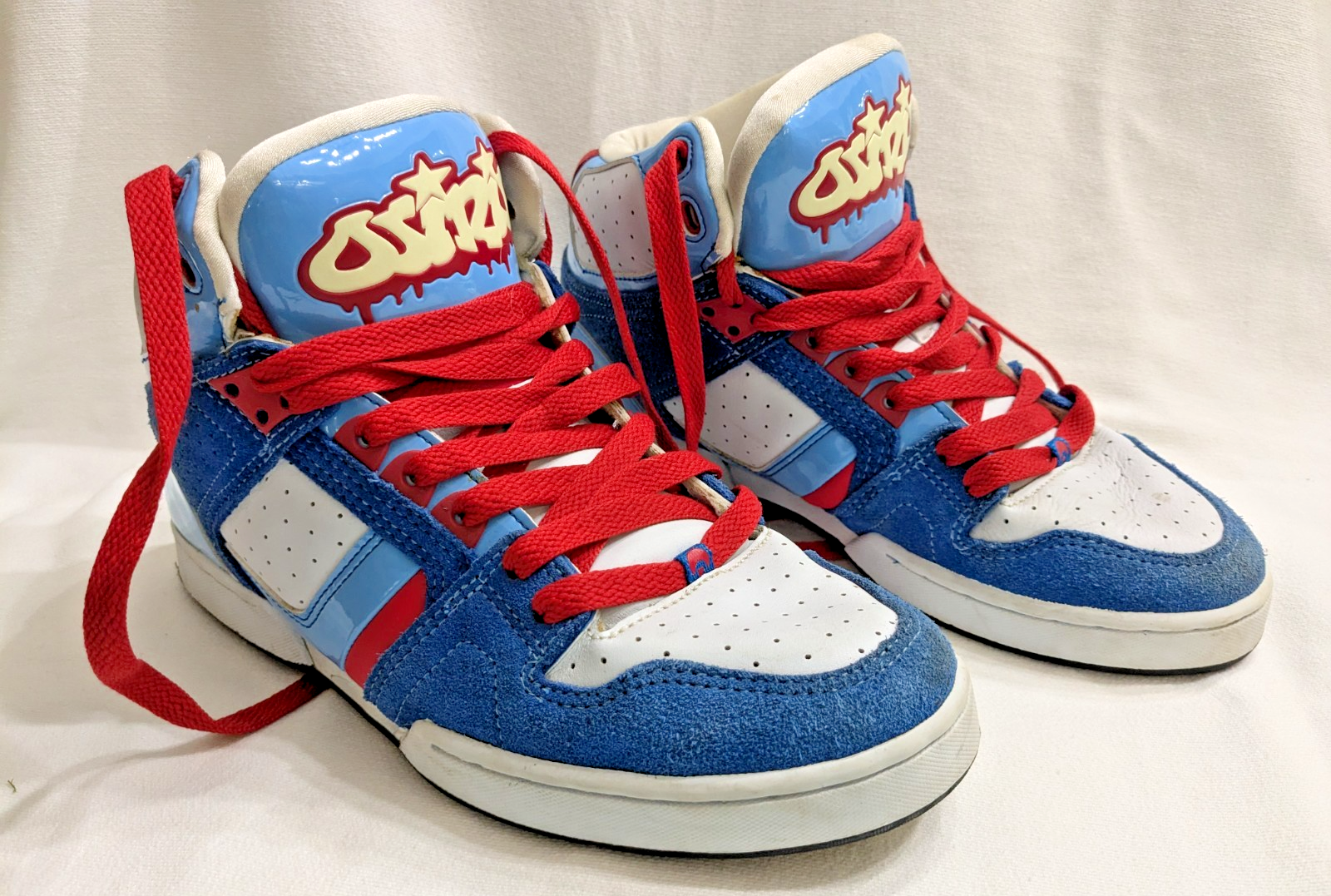 Osiris NYC 83 CLK Bronx Red, White & Blue High Top Skate