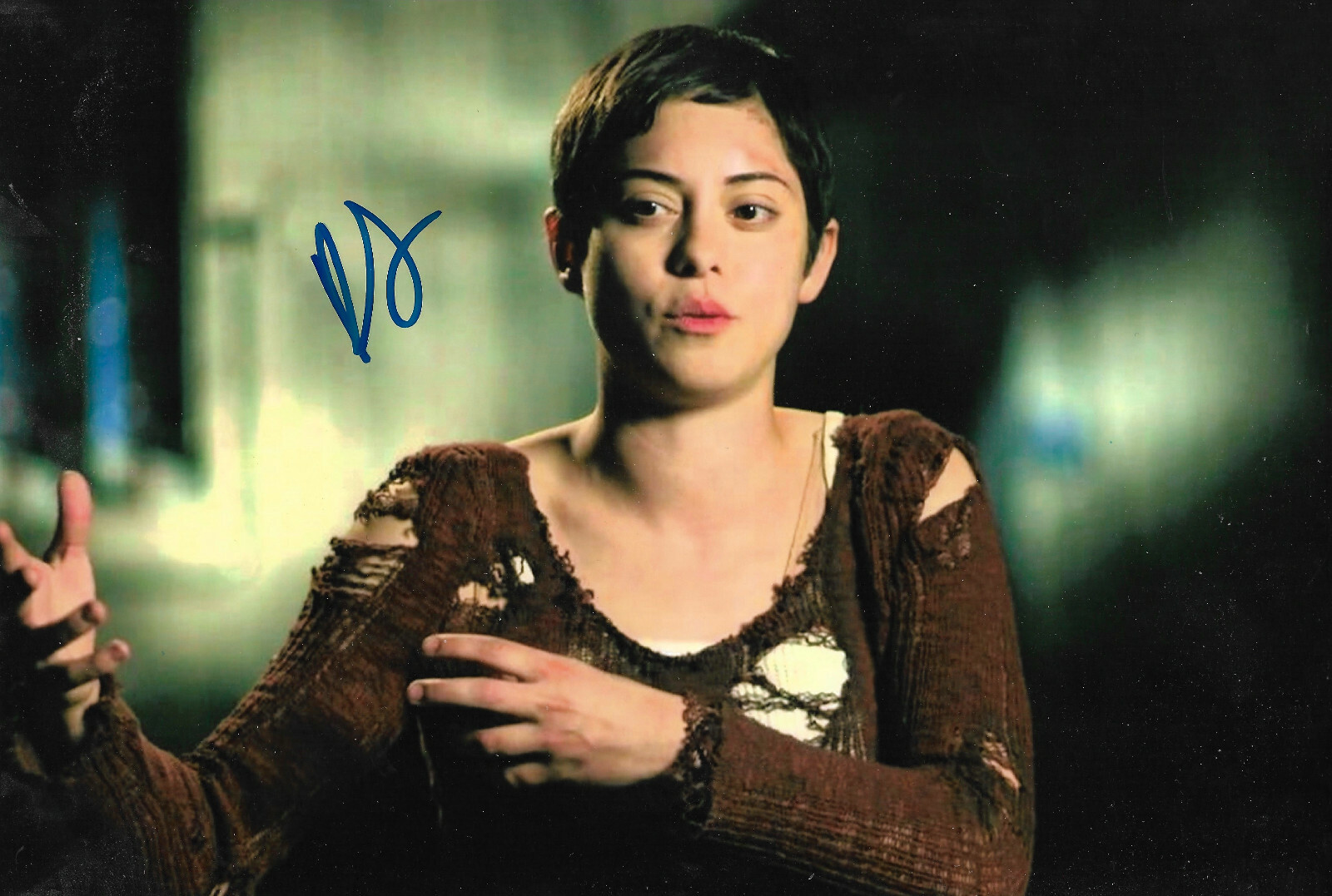 直筆サイン入り写真 サラ・ドリュー 俳優/フレーム別/SA鑑定済