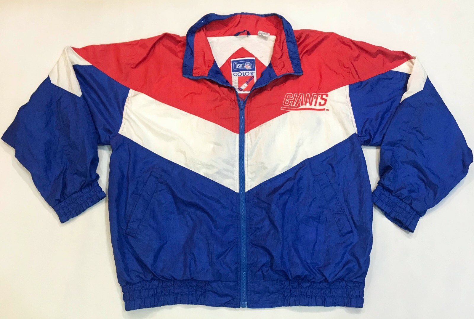 NFL Giants フード付きジャケット Vintage Color Works NFL New York Giants Full Zip Nylon