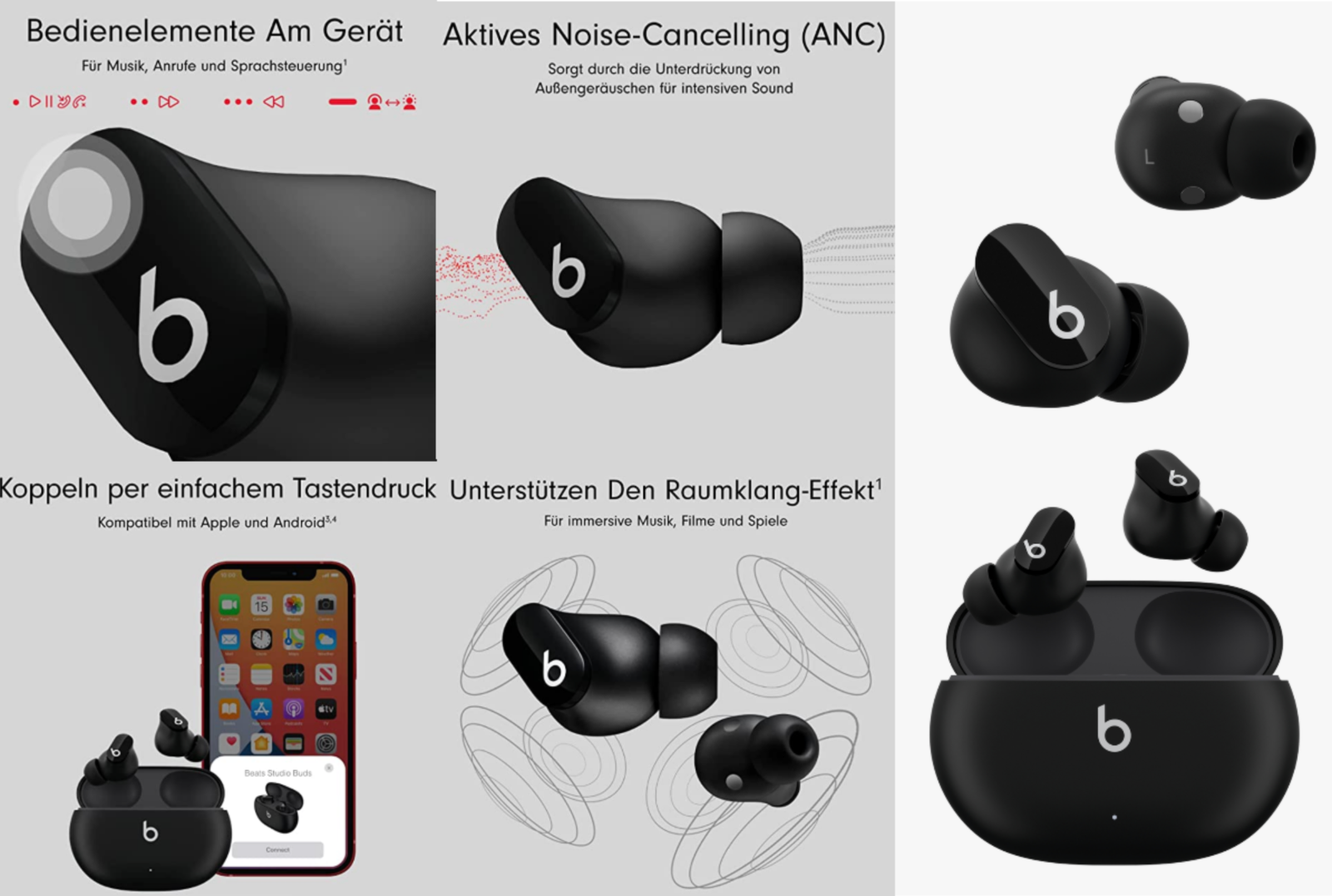 Apple Beats Studio Buds In-Ear Headphones Headset Noise
