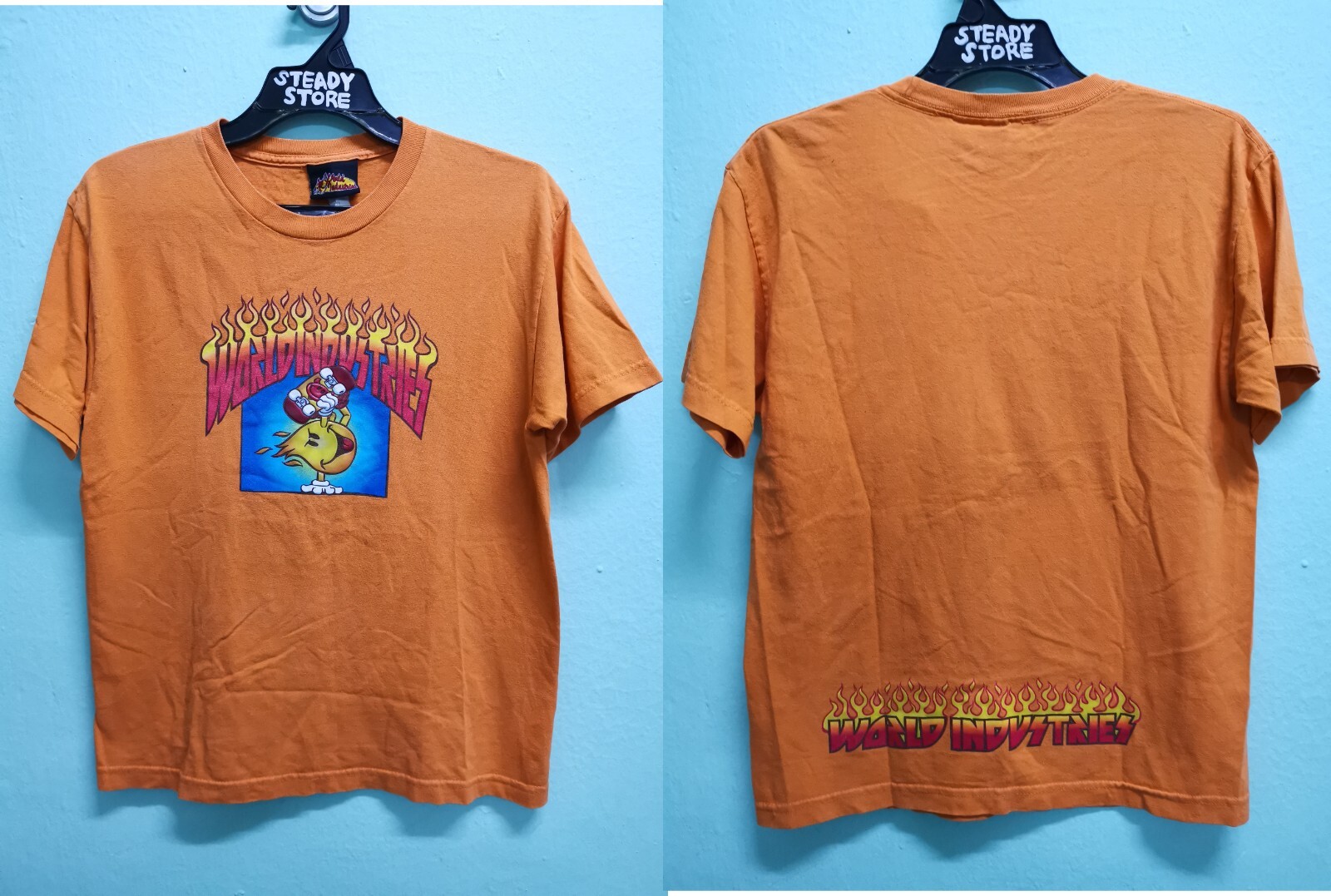 トップス WORLD INDUSTRIES - 90s EARTH TEE 90s World Industries Tee (Youth XL) – GerbThrifts