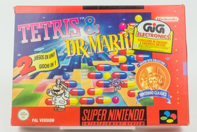 Super Nintendo *Tetris & Dr. Mario* SNES New Neu Ungeöffnet Ita / Spa #1