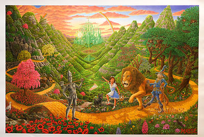 即購入OK❗️ MARS 特大ポスター 美品 THE WIZARD OF OZ - TOM MASSE POSTER (56X81CM) NEW LICENSED