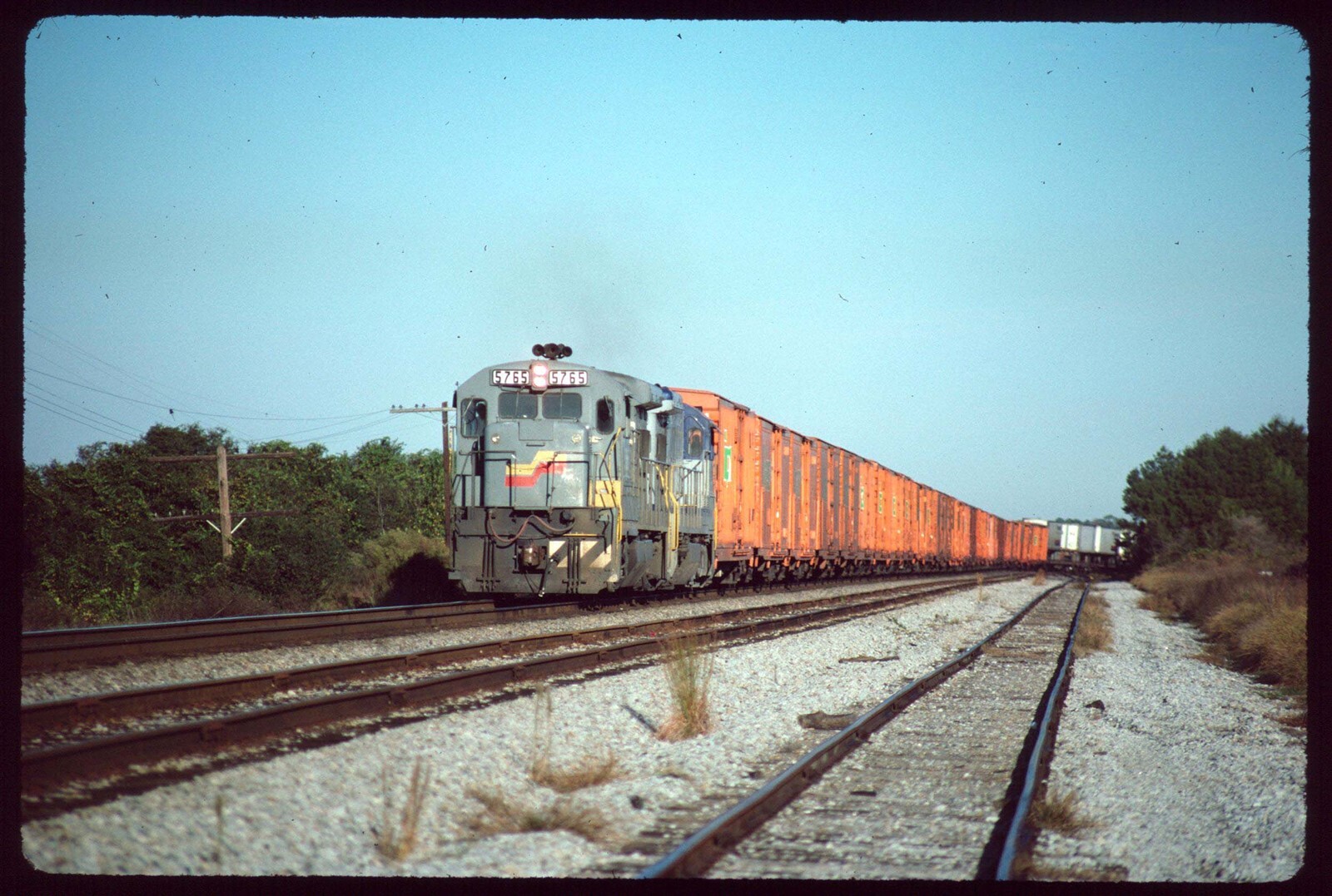 Original Rail Slide - CSXT 5765+ Sanford FL 11-22-1987 | eBay