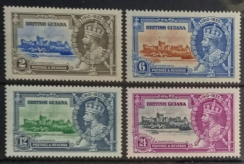 BRITISH GUIANA 1935 SILVER JUBILEE SG301/4 MINT