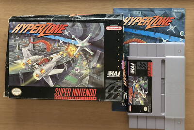 HyperZone (Super Nintendo Entertainment System, 1991) SNES Complete W/ Manual
