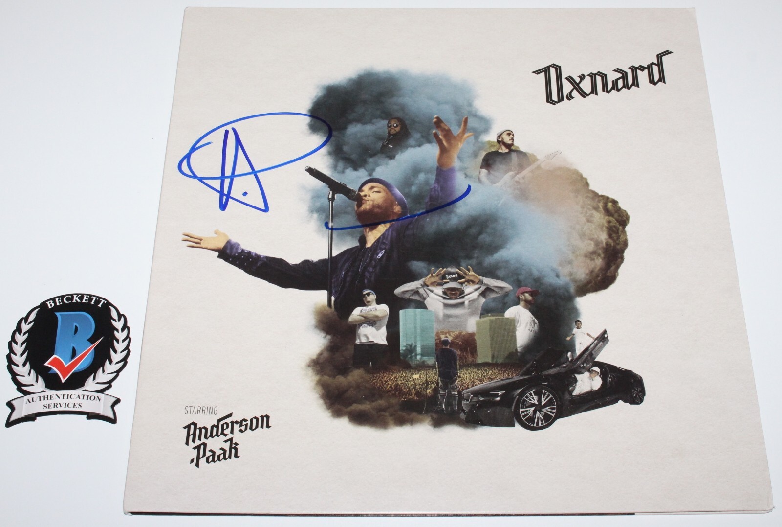 ANDERSON PAAK SIGNED 'OXNARD' ALBUM VINYL SILK SONIC MALIBU ANDERSON PAAK SIGNED 'OXNARD' ALBUM VINYL SILK SONIC MALIBU
