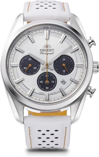Pre-owned Orient Rn-tx0308s Contemporary Solar Powered Chronograph Japan Import
