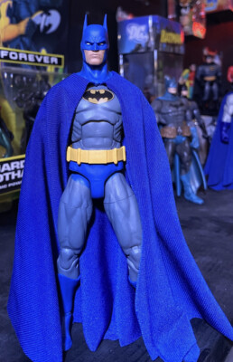 Custom Dc Essentials Batman Blue CAPE ONLY 1/12 McFarlane Multiverse NOT FIGURE