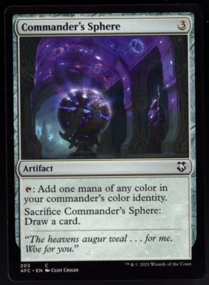 Commander's Sphere 203 Common Non Foil Forgotten Realms Magic TCG NM