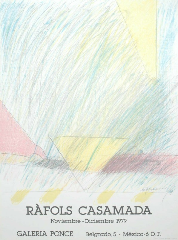 Rafols Casamada Albert Affiche Lithographie 1979 Lithographic Poster Gal. Ponce