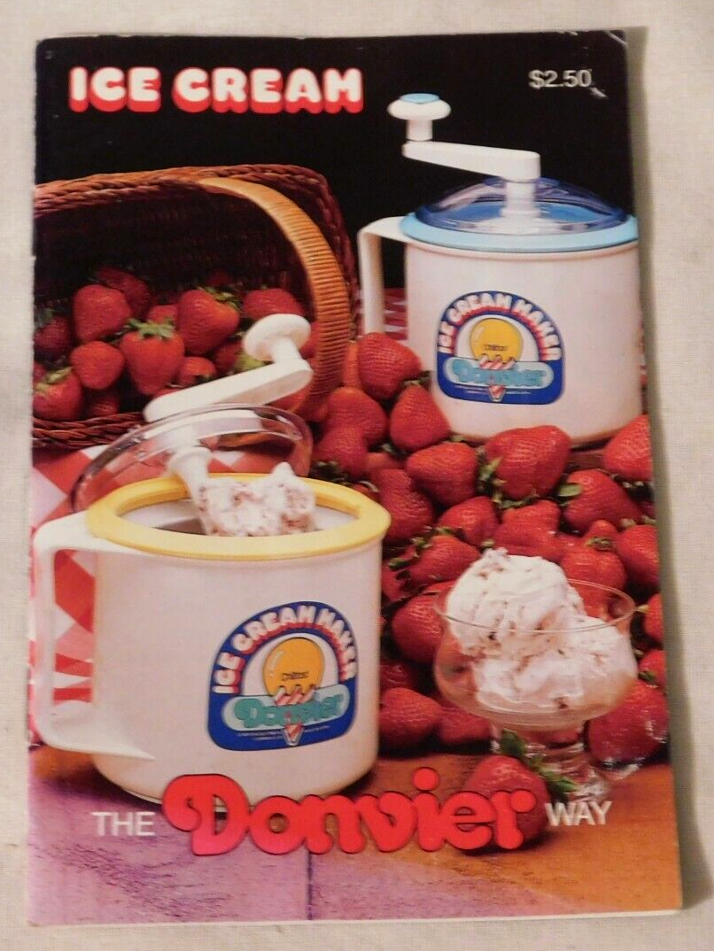 "Ice Cream the Donvier Way" Instruction Recipe Book