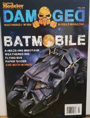 Fine Scale Modeler Damaged Fall 2019 Bat Mobile Weathered FREE SHIPPING CB