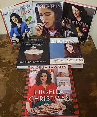 6 Nigella Lawson EXPRESS Feast BITES How To Eat Domestic Goddess Cookbooks HCDJ 