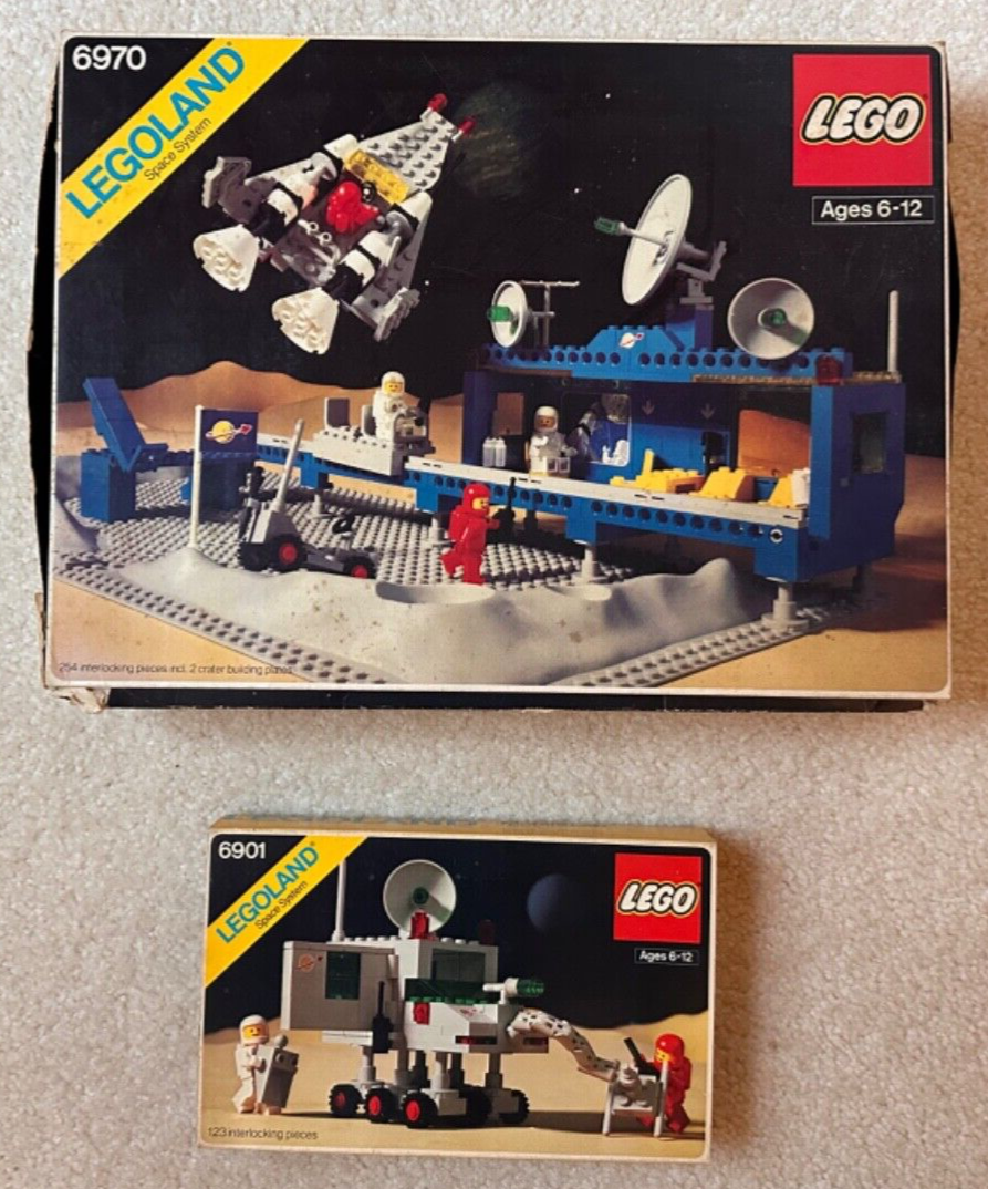 LEGO Space Sets 6970 Beta 1 Command Base 6901 Mobile Lab w boxes manuals eBay