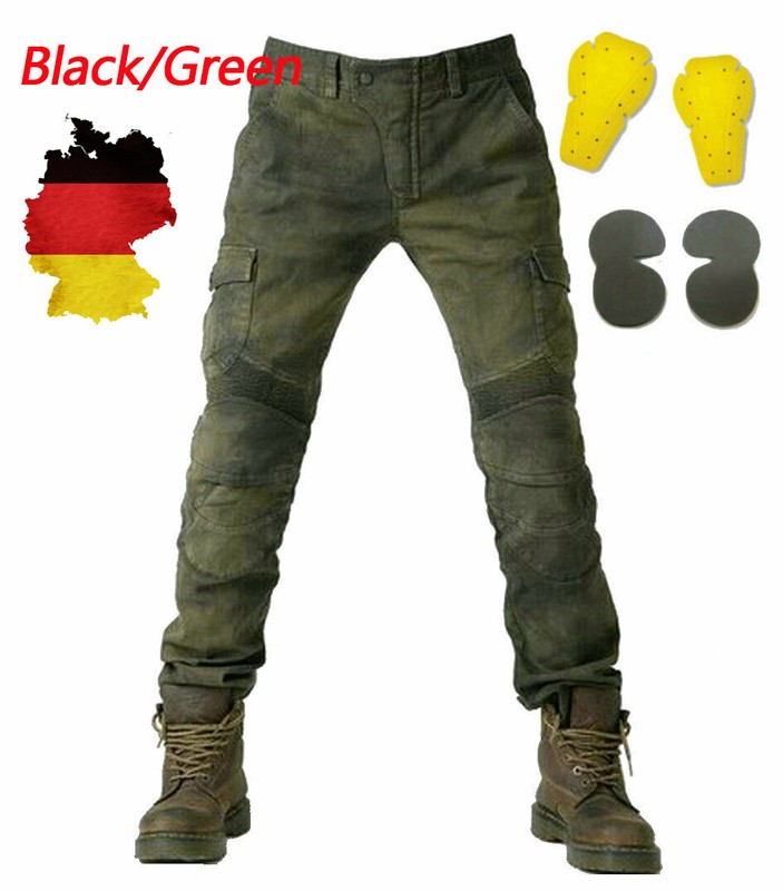 Heiße coole Herren Hose Motorradhose Jeans Denim Motorrad Reithose 2021 Neu