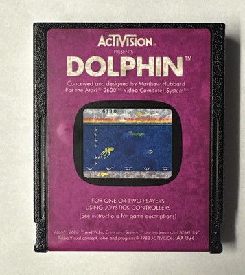 Dolphin Atari 2600 Cartridge Only Loose Activision 1983 Clean!