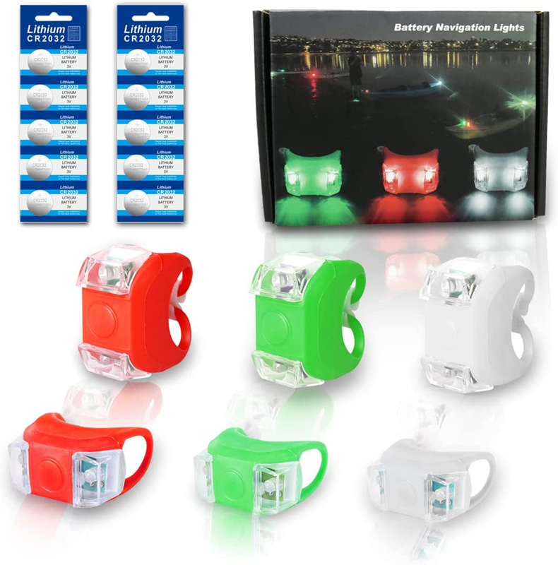 Battery Operated Kayak Navigation Lights, Marine Led Boat Lights, Boat Bow Light