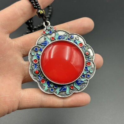 XiZang Cloisonne Temperature Sensitive Color Changing Inlaid Pendant BYH14