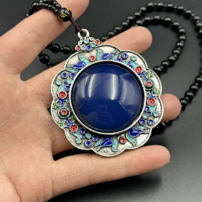 XiZang Cloisonne Temperature Sensitive Color Changing Inlaid Pendant BYH11