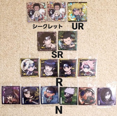 Naruto Naru Wafer Shippuden Ninja World Sticker 2 Bulk Sale Bandai Japan Limited