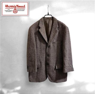 ジャケット・アウター COLIMBO GUNCOAT WOOL HARRIS TWEED XL Harris Tweed Gun Club Check Wool Tailored Jacket L Men's #EB