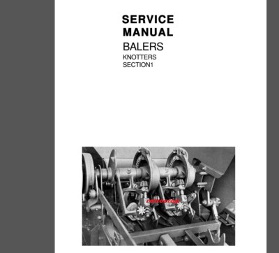Manuals Books Hay Baler