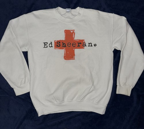 Ed Sheeran Orange Cross White Spell out Logo Tour Merch