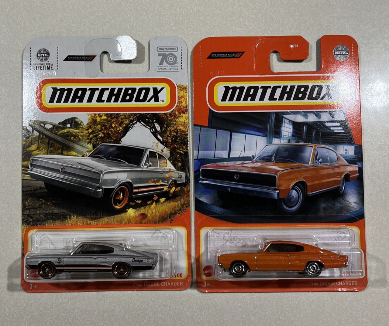NEW 2023 70 YEARS Matchbox 1966 Dodge Charger Silver