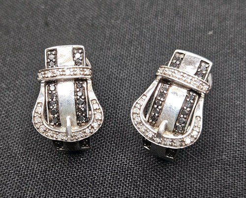 SUBWARESTASHARROWRINGORIGINAL初期シルバー925レア Vintage JWBR Sterling Silver Black & White Diamond Buckle