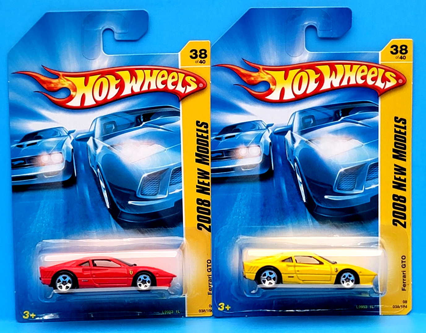 2008 - HOT WHEELS NEW MODELS - LOT OF 2 DIFFERENT FERRARI