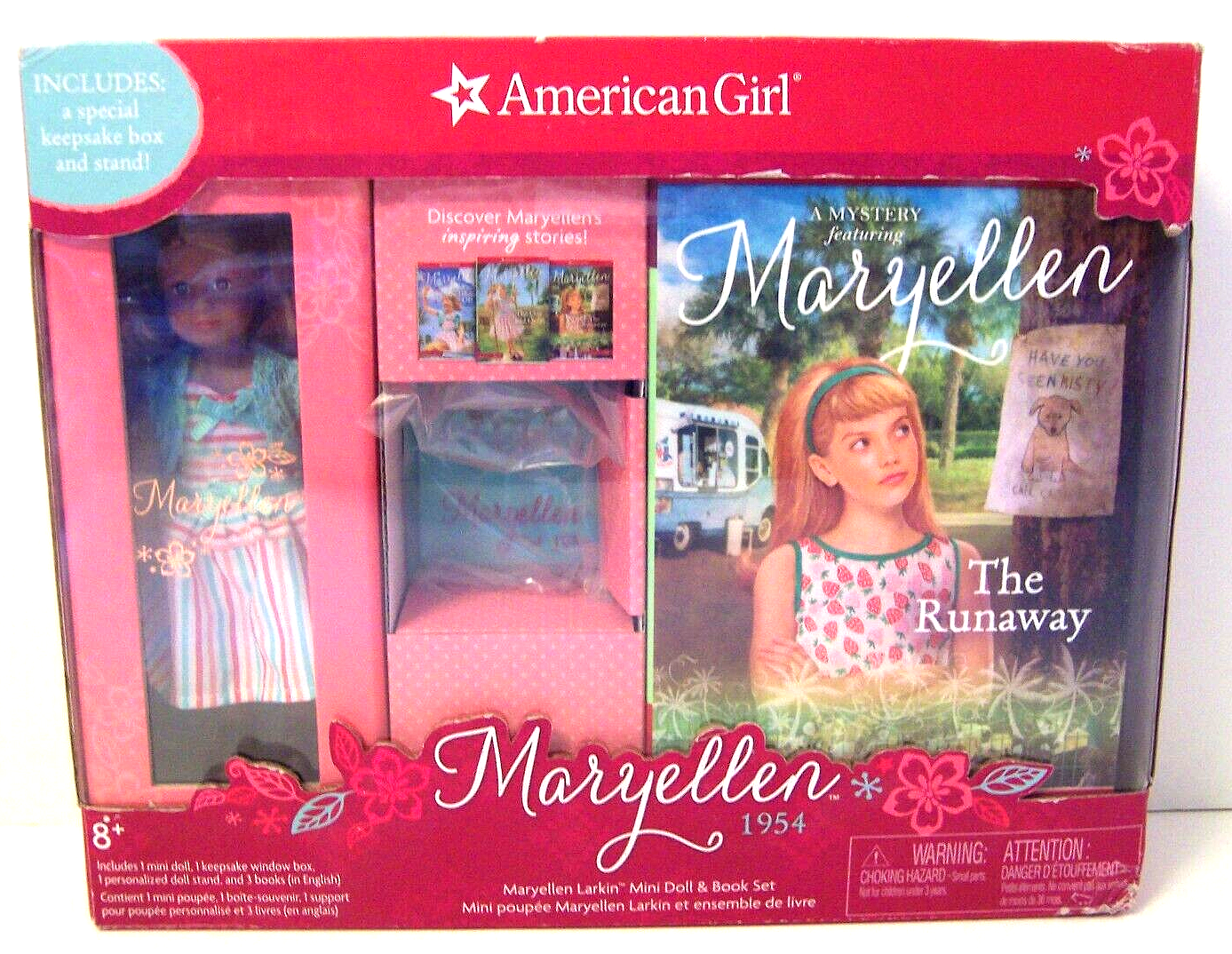 American Girl Beforever Maryellen 3巻セット American Girl Maryellen Mini Doll & Stand & 3 Book Set