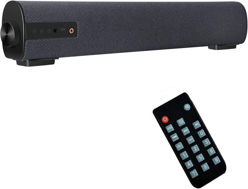 Sound Bars for TV/PC, 16.9" Outdoor/Indoor Mini Soundbar with Wired & Wireless B