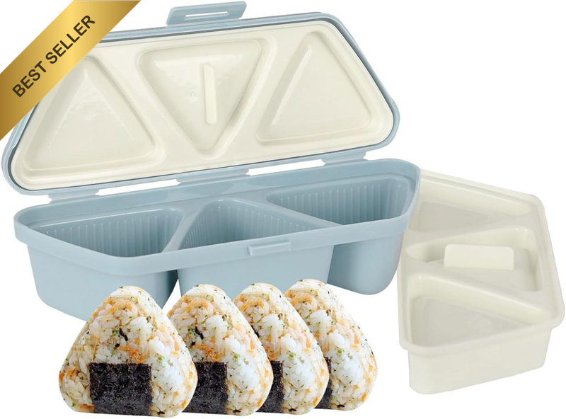 6 in 1 Onigiri Mold and Sushi Making Kit, Rice Ball Maker with Foldable Design t