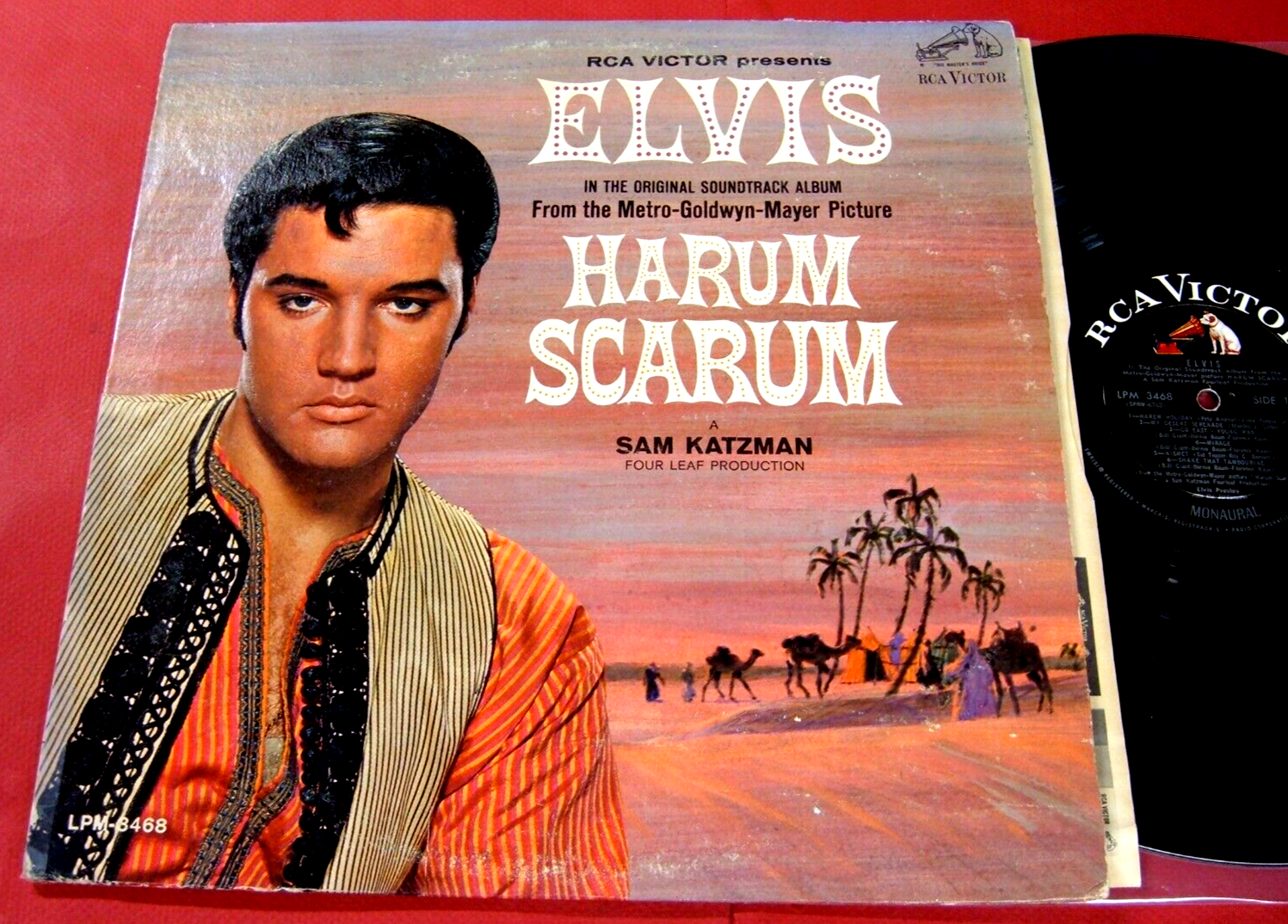 Elvis Presley Harem Holiday UK(英)盤 LP 深溝 Elvis Presley ‎- Harem Holiday - LPM 3468 - English LP Vinyl