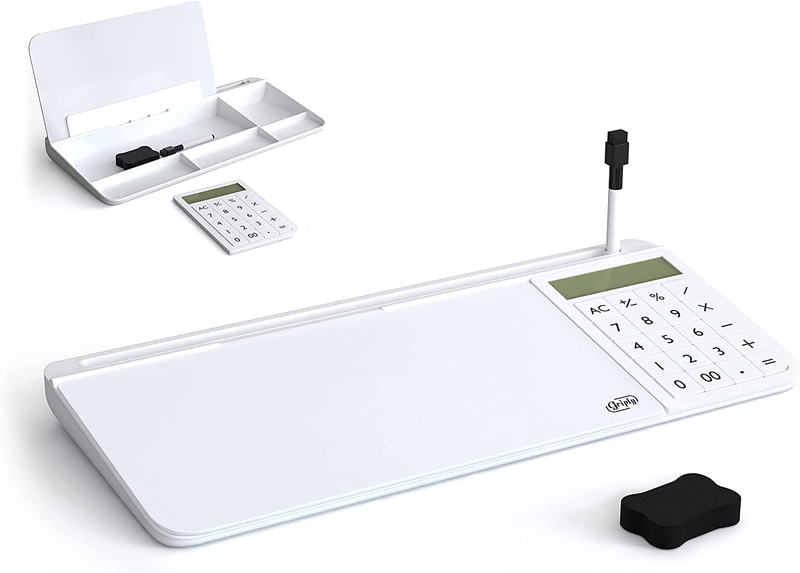 Small Glass Desktop Whiteboard Erase Board Storage Keyboard Stand Organizers