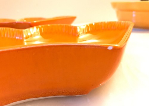 Vintage California Pottery Lazy Susan Serving Set Hors D’oeuvre Appetizer L69 US