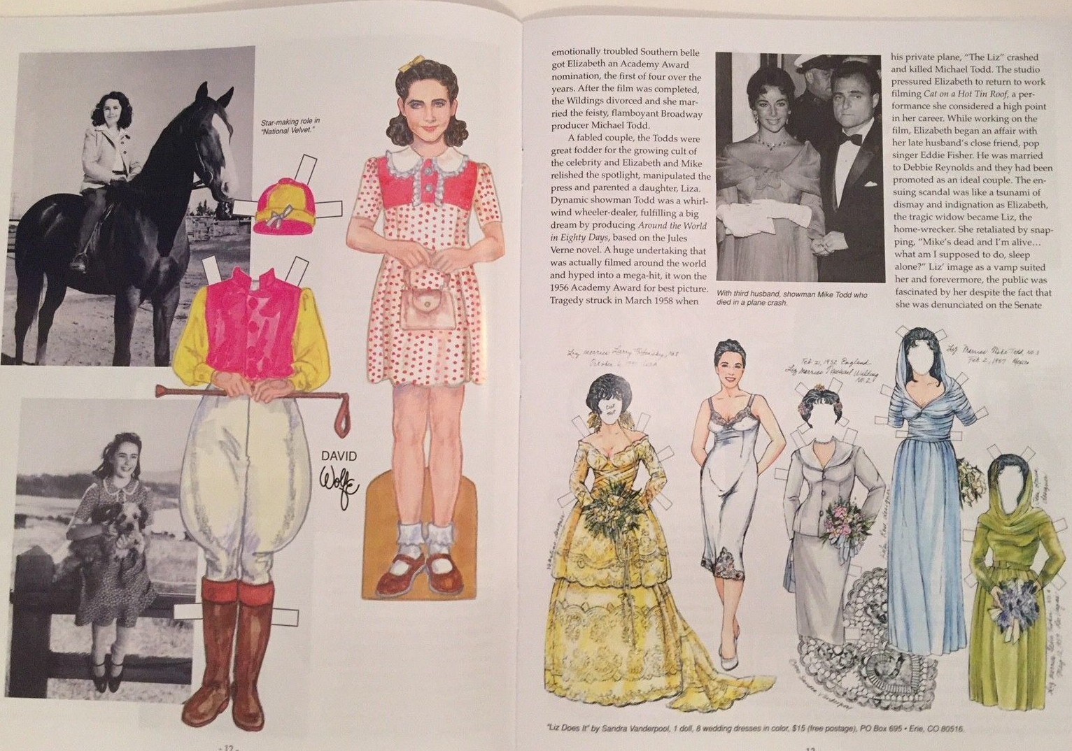 Paper Doll Studio Magazine Issue #119 ELIZABETH TAYLOR--Special Tribute!