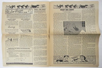 very early issue of LONE RANGER ROUNDUP Oct 1939 + Lone Ranger/ Bond Bread ruler